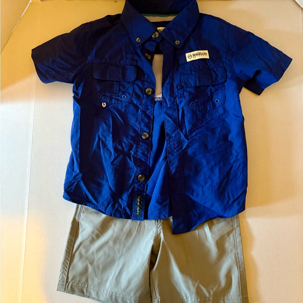 Magellan Outdoors Kids Blue and Tan Matching Set